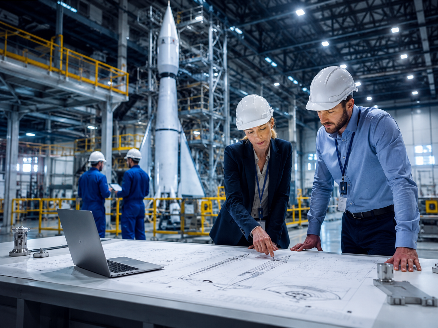 Manufacturing site planning launch facility view